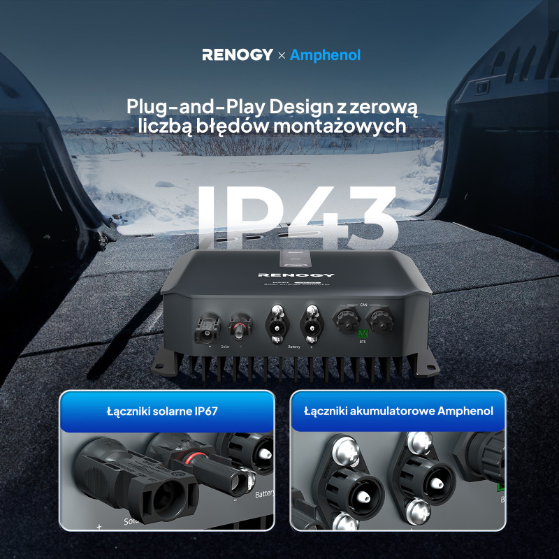 Regulator ładowania Renogy 12/24/36/48V 30A MPPT
